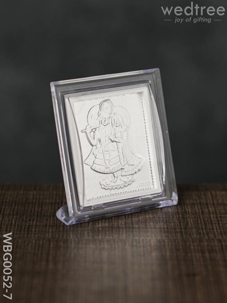 German Silver Plated Photoframe Of Radhekrishna (Small) - Wbg0052-7 Photo Frame