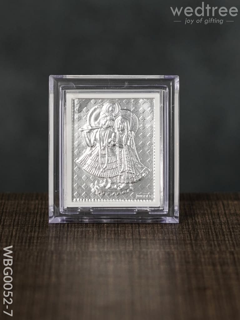 German Silver Plated Photoframe Of Radhekrishna (Small) - Wbg0052-7 Photo Frame