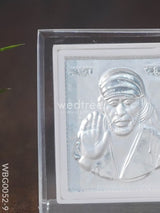 German Silver Plated Sai Baba Photoframe With Stand - Wbg0052-9 Photo Frame