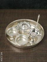 German Silver Pooja Thali Set - Wl1204 Utility