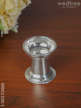 German Silver Round Diya - Wbg1100 Small Diyas