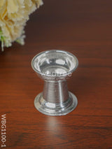 German Silver Round Diya - Wbg1100 Small Diyas