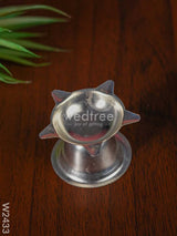 German Silver Star Diya Small ( Set Of 2 ) - W2433 Diyas