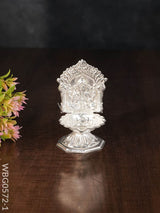 German Silver Sunflower Base Diya - Wbg0572 Diyas