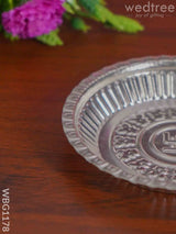 German Silver Swasthick Plate - Wbg1178 Pooja Utilities