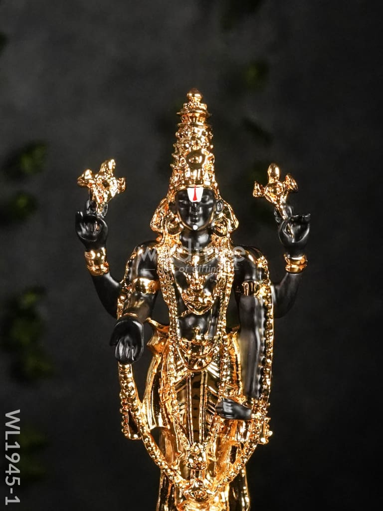 German Silver Tirupathi Balaji - 8.5 Inches Wl1945 Figurines