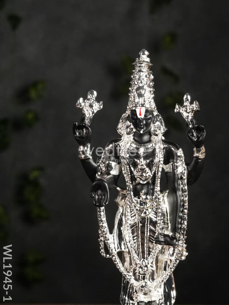 German Silver Tirupathi Balaji - 8.5 Inches Wl1945 Figurines