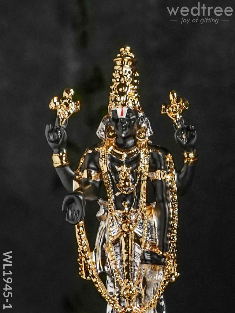 German Silver Tirupathi Balaji - 8.5 Inches Wl1945 Figurines