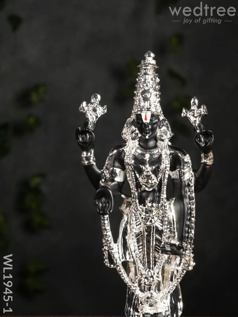 German Silver Tirupathi Balaji - 8.5 Inches Wl1945 Figurines