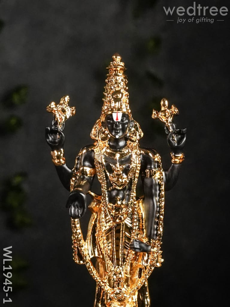 German Silver Tirupathi Balaji - 8.5 Inches Wl1945 Figurines