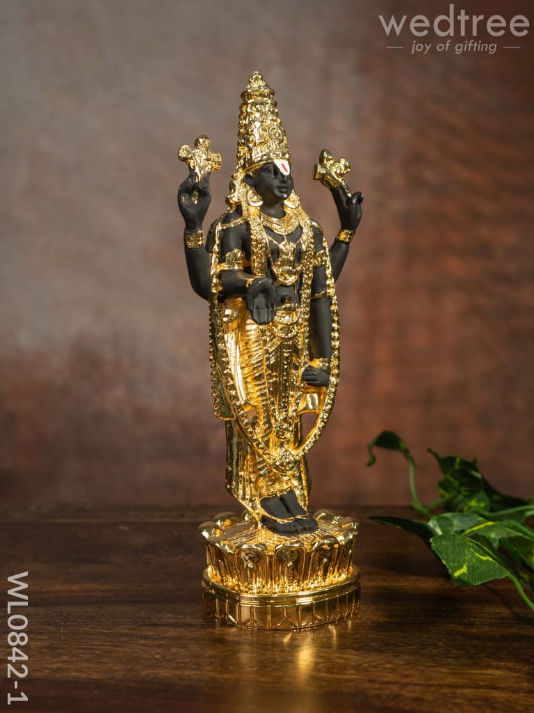 German Silver Tirupathi Balaji Idol Medium - Wl0842 Figurines