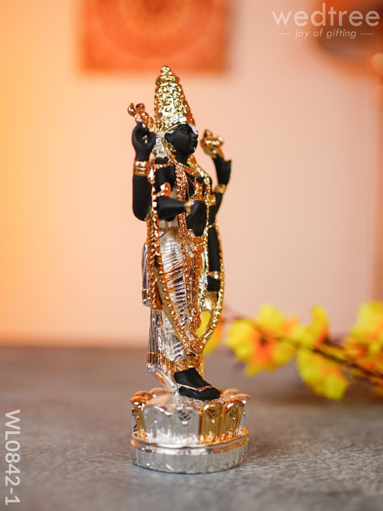 German Silver Tirupathi Balaji Idol Medium - Wl0842 Figurines