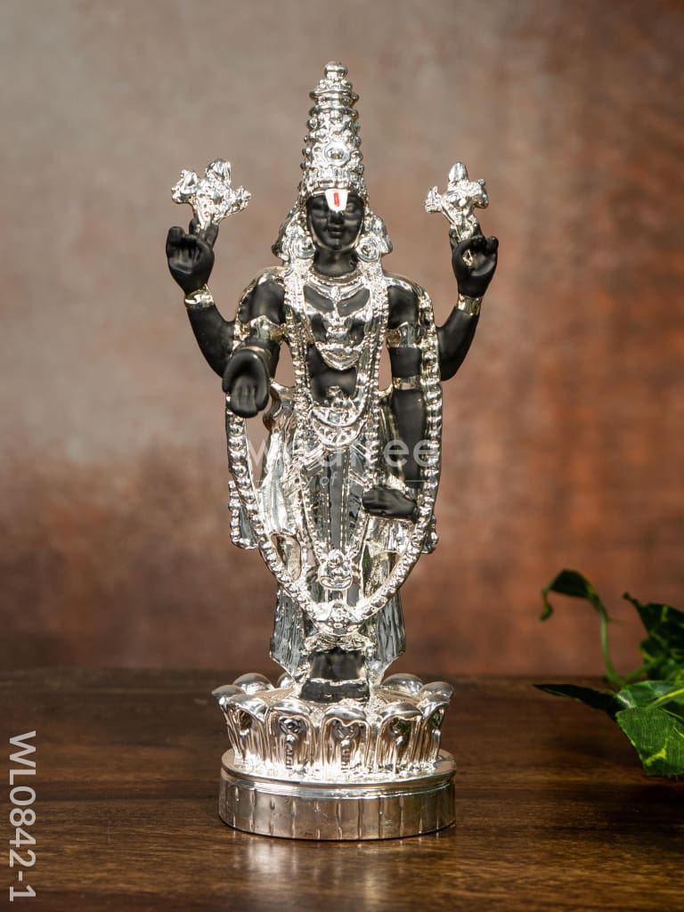 German Silver Tirupathi Balaji Idol Medium - Wl0842 Finish Figurines