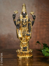 German Silver Tirupathi Balaji Idol Medium - Wl0842 Golden Finish Figurines