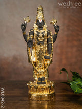German Silver Tirupathi Balaji Idol Medium - Wl0842 Golden Finish Figurines
