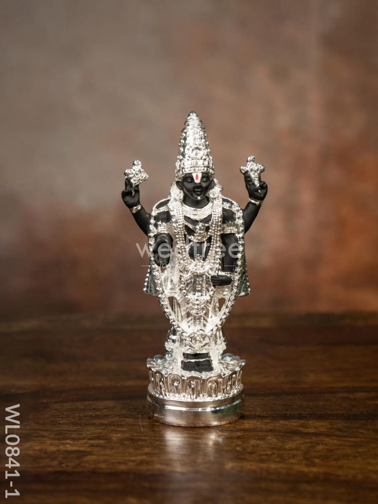 German Silver Tirupathi Balaji Idol Small - Wl0841 Figurines