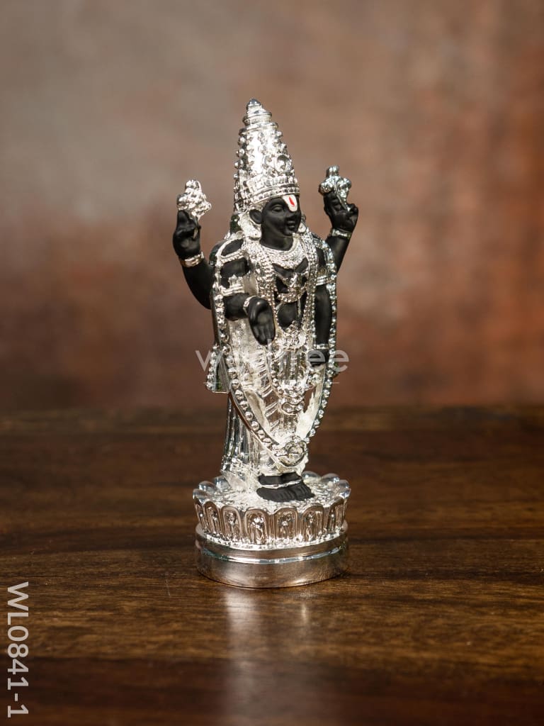 German Silver Tirupathi Balaji Idol Small - Wl0841 Figurines