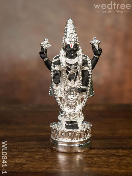 German Silver Tirupathi Balaji Idol Small - Wl0841 Finish Figurines