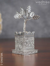 German Silver Tulasi Maadam - Wl0945-1 Pooja Utility