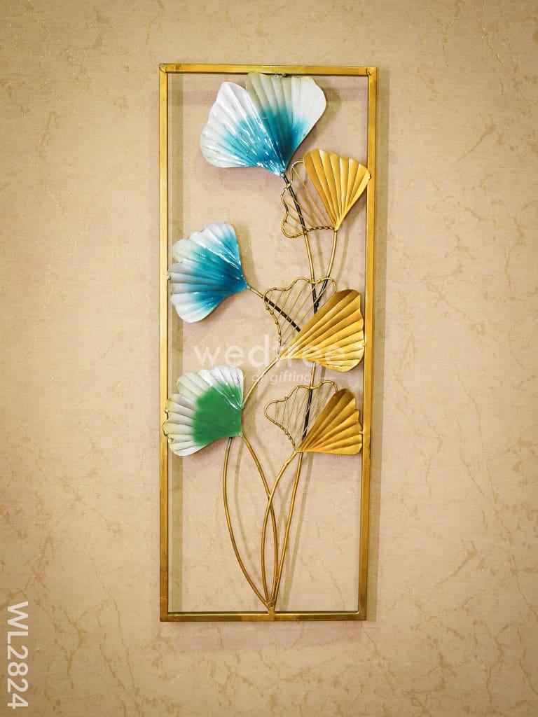 Gingko Leaf Wall Panel (Set Of 2) - Wl2824 Metal Decor Hanging