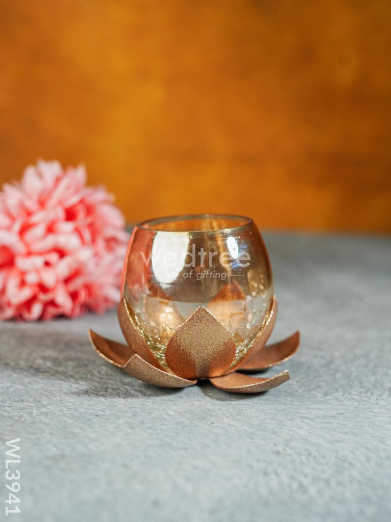 Glass Candle Holder - Wl3941 Candles & Votives