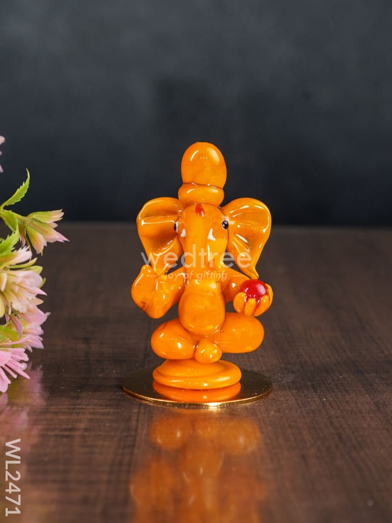 Glass Ganesha Idol - Wl2471 Decor