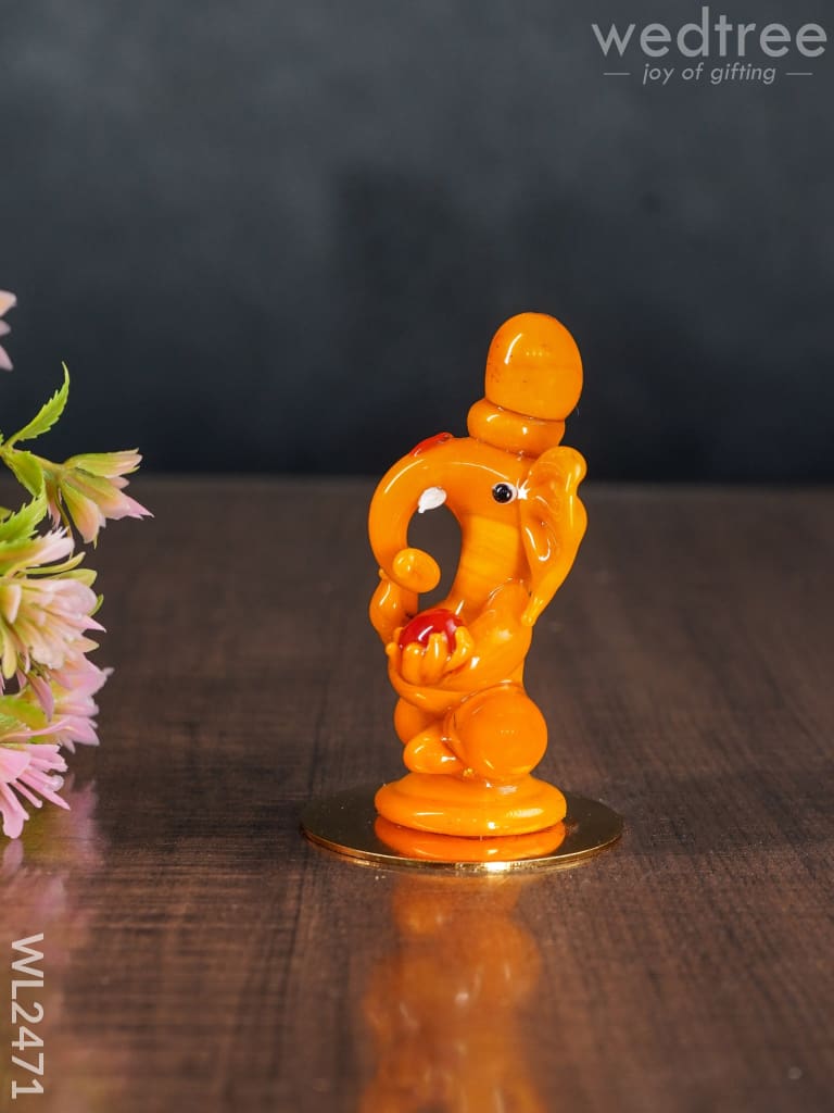 Glass Ganesha Idol - Wl2471 Decor