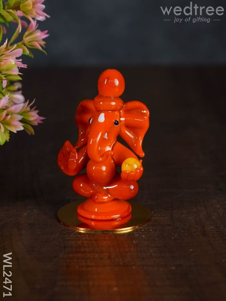 Glass Ganesha Idol - Wl2471 Decor