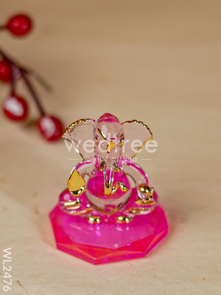 Glass Ganesha Idol - Wl2476 Decor