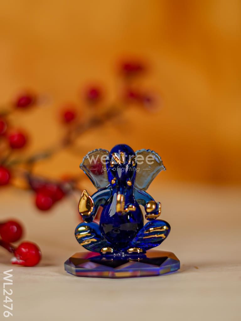 Glass Ganesha Idol - Wl2476 Decor