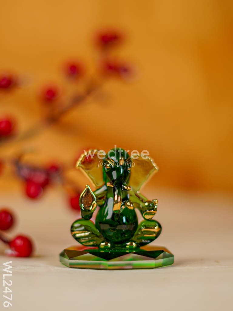 Glass Ganesha Idol - Wl2476 Decor