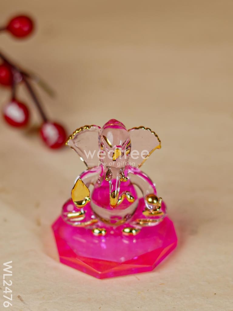 Glass Ganesha Idol - Wl2476 Decor