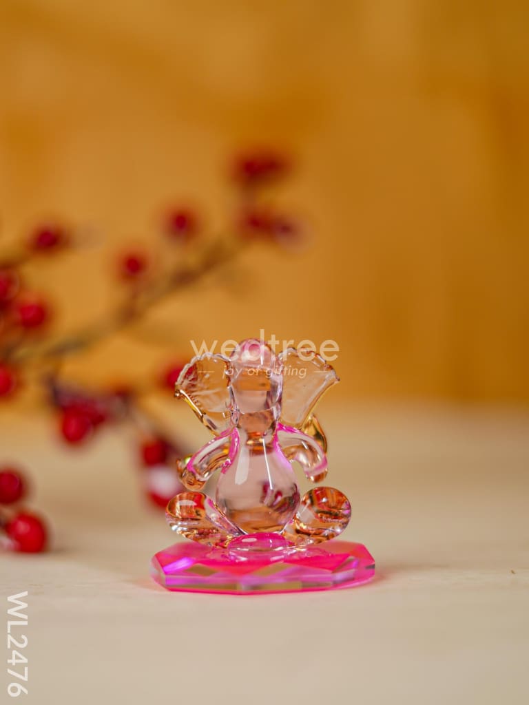 Glass Ganesha Idol - Wl2476 Decor