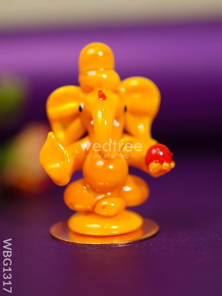 Glass Ganesha With Stand - Wbg1317 Decor