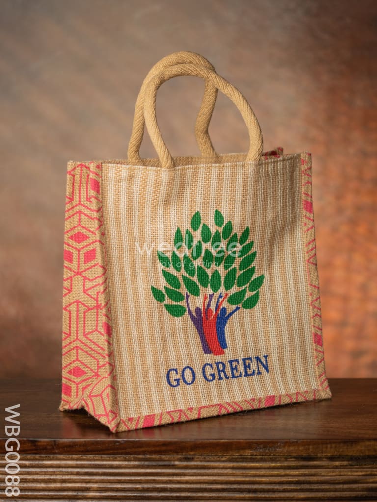 Go Green - Eco Friendly Jute Bag Wbg0088 Bags