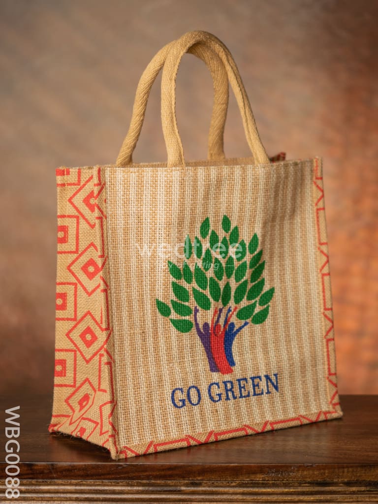 Go Green - Eco Friendly Jute Bag Wbg0088 Bags