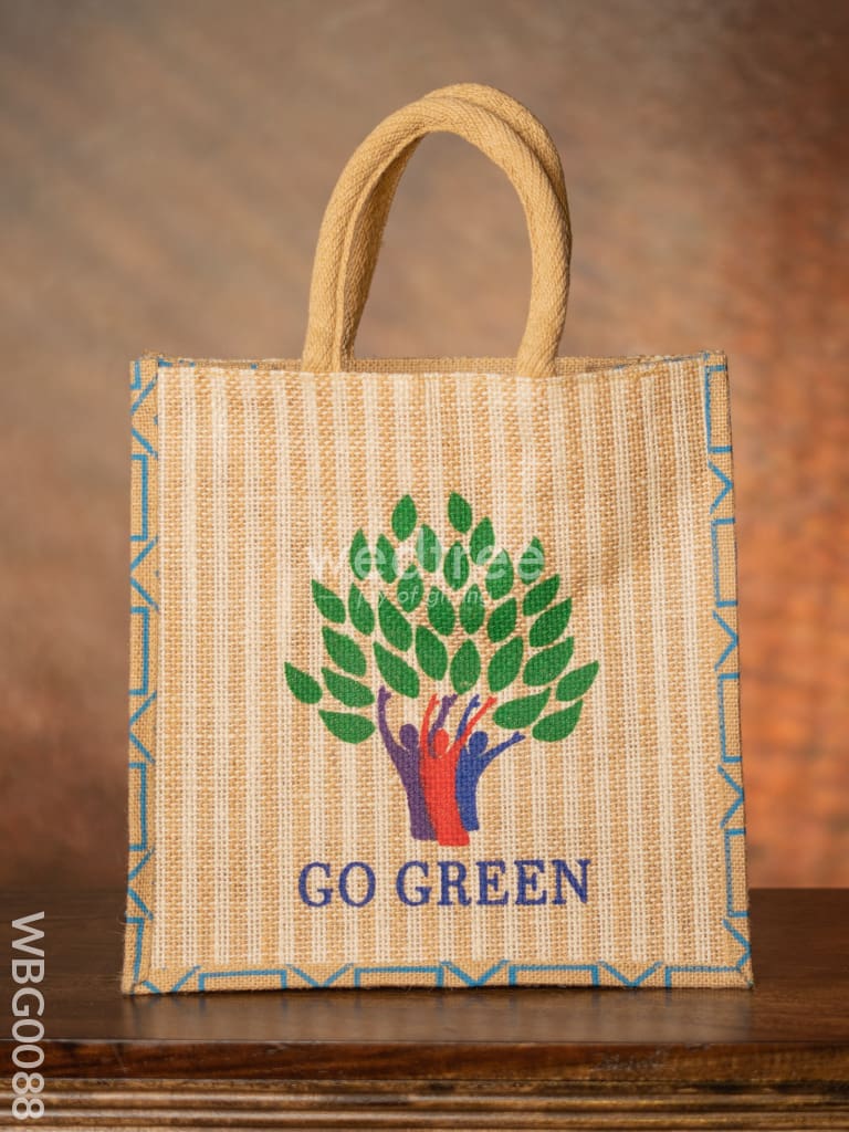 Go Green - Eco Friendly Jute Bag Wbg0088 Bags