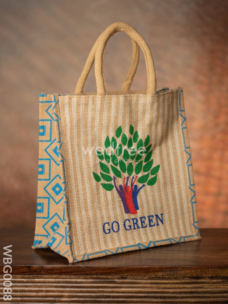 Go Green - Eco Friendly Jute Bag Wbg0088 Bags