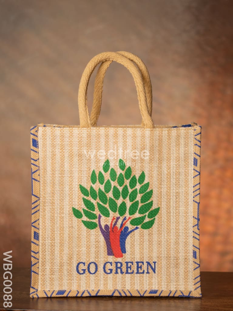 Go Green - Eco Friendly Jute Bag Wbg0088 Bags