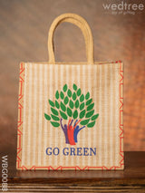 Go Green - Eco Friendly Jute Bag Wbg0088 Bags