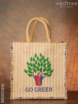 Go Green - Eco Friendly Jute Bag Wbg0088 Bags