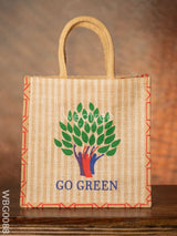 Go Green - Eco Friendly Jute Bag Wbg0088 Bags