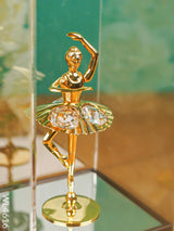 Gold Ballerina In Acrylic Cabinet - Wl4616 Plated