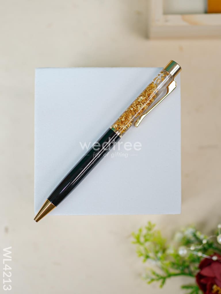 Gold Foil Pen And Keychain Set - Wl4213 Plated