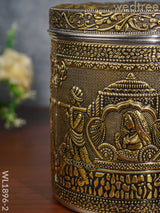 Gold Oxidised Dabba - Wl1896-2 Containers