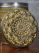 Gold Oxidised Dabba - Wl1896-2 Containers