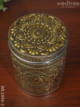 Gold Oxidised Dabba - Wl1896-2 Containers