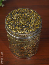 Gold Oxidised Dabba - Wl1896-2 Containers