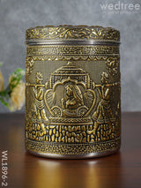 Gold Oxidised Dabba - Wl1896-2 Containers