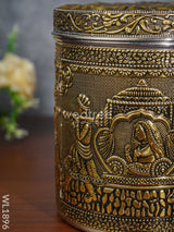 Gold Oxidised Dabba - Wl1896-2 Containers